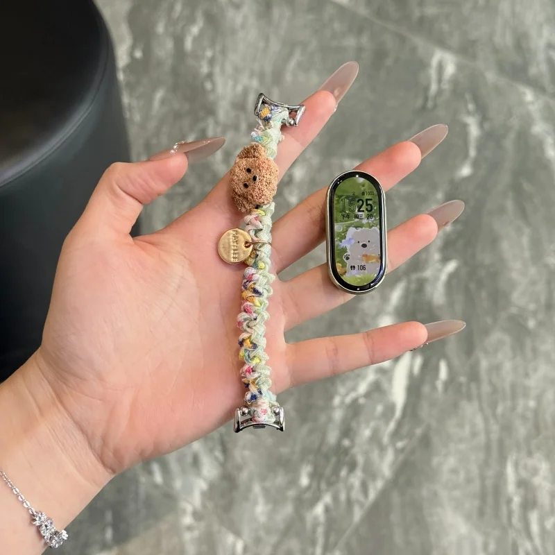 

Cute elastic headband suitable for HW Watch Fit3/Fit4 straps and HW Band 8/9/10NFC handmade straps