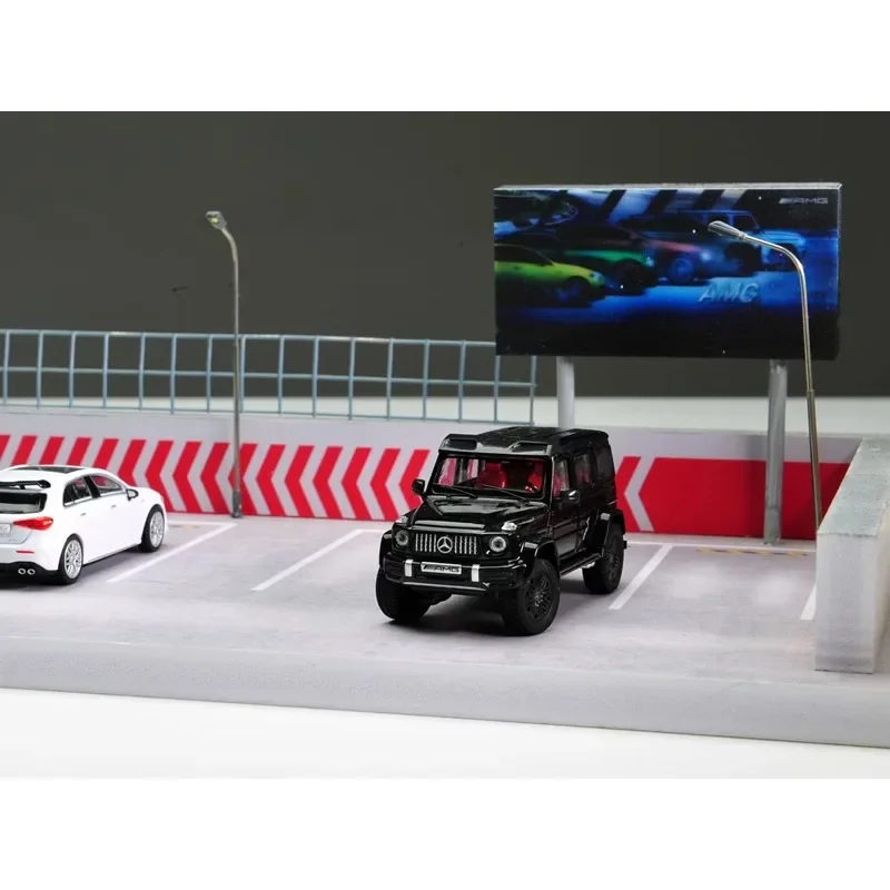 NZG 1:64 Mercedes-Benz MB AMG G63 4X4 2023 alloy model, children's collection of decorative toys, a New Year gift for children.