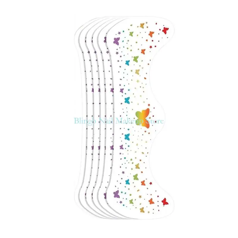 

28ta Pack 6 Rainbow Butterfly Stickers для праздничной макияж Body Art Sticker