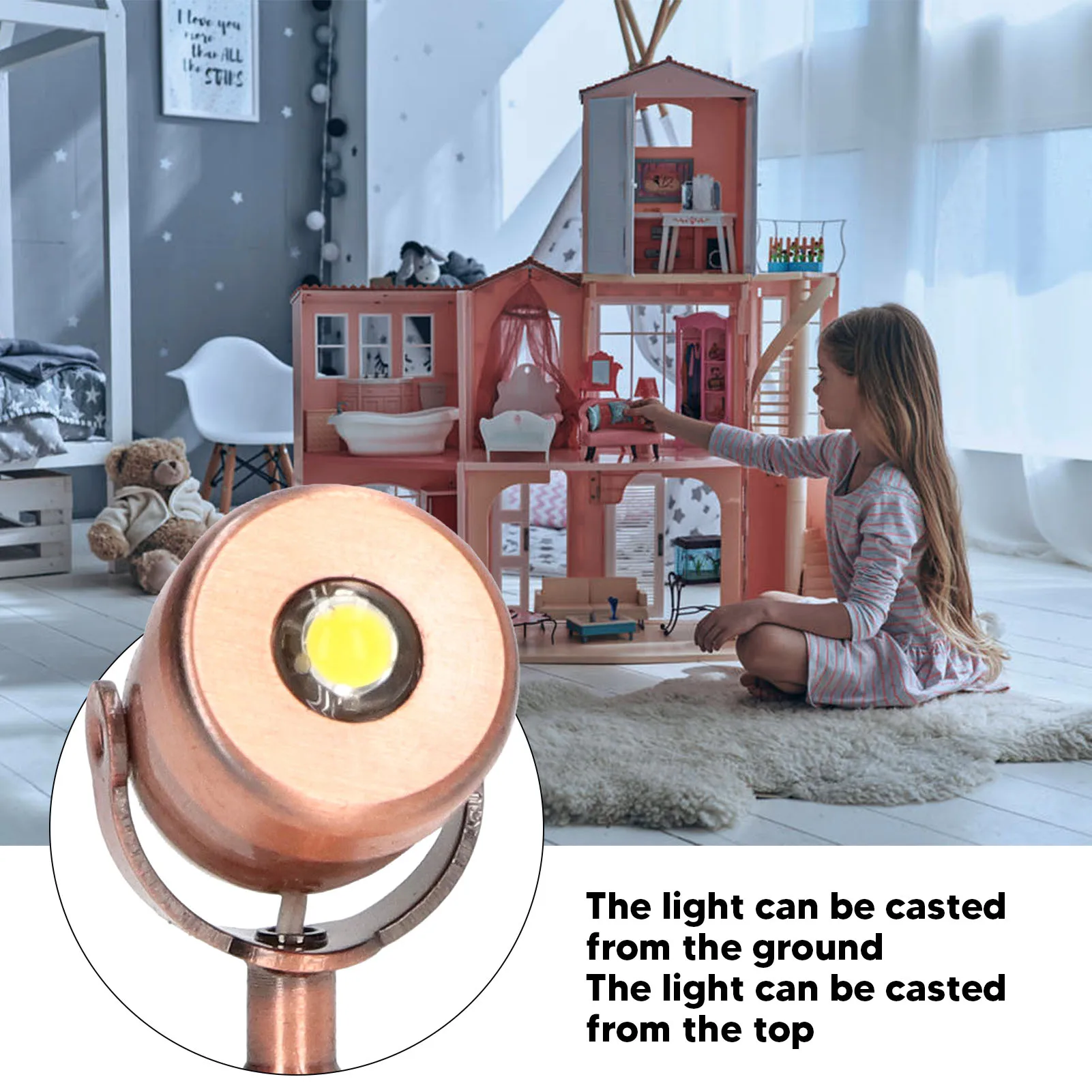 1:12 casa de bonecas luz laser casa de bonecas luz laser led luz laser em miniatura com base para casa de boneca 1:12
