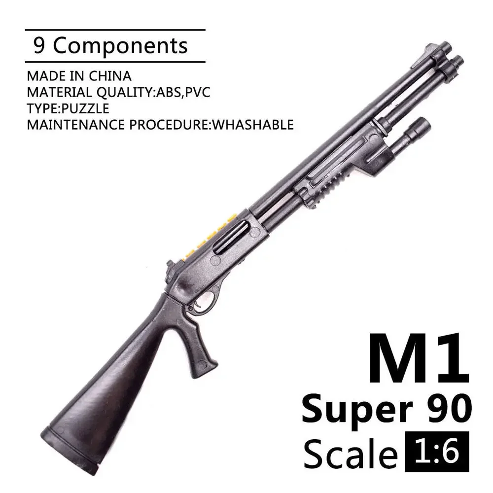 

1:6 Scale Benelli M1 SUPER 90 4D Plastic Gun Model for 12" Action Figure Soldier Parts Puzzles Toy