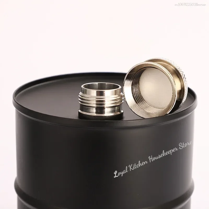 25oz Vodka Oil Drums Whisky Flagon Oil Barrel Vodka Whiskey Jug Portable 304 Stainless Steel Alcohol Liquor Hip Flask Whisky