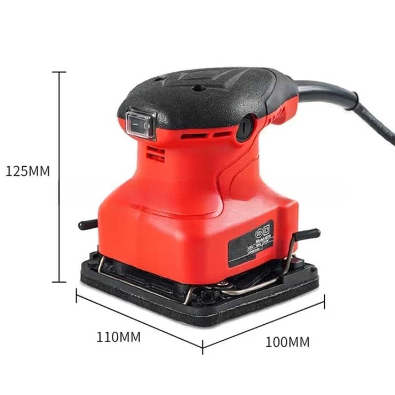 أدوات كهربائية محمولة بقدرة 240 وات، ماكينة سنفرة كهربائية مدارية عشوائية مع ورق صنفرة، ملمع جمع الغبار القوي #5