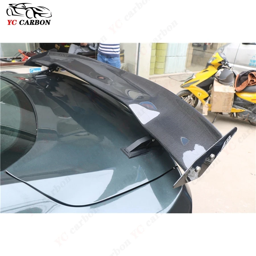 For The Chevrolet Camaro Bumblebee Carbon Fiber Tail fins Rear Trunk Spoiler Guide Wing Rear Wing Upgrade body kit