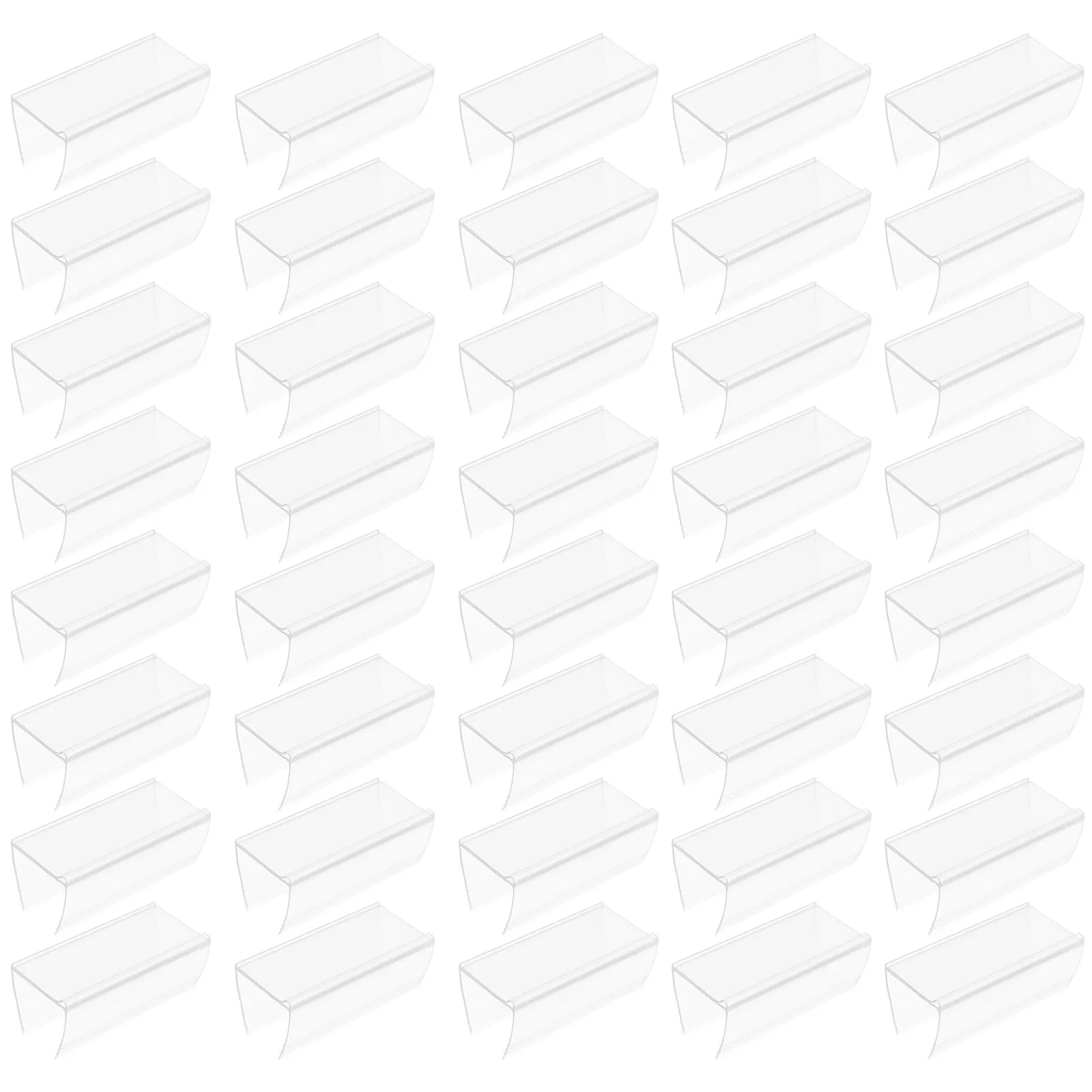 

40 шт. держателей ценников, пластиковые подставки для этикеток для розничных магазинов и супермаркетов, прозрачные держатели ценников