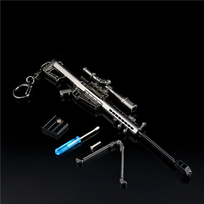 18cm Mini M82A1 Sniper Rifle Alloy Model Ornaments with Detachable Magazine Desk Decoration Gifts for Men, Collection - Image 4