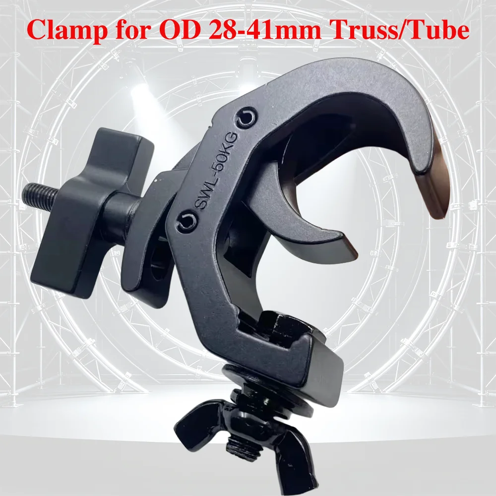 T-nut Quick Release Clamp 30mm 40mm Truss Mounted Aluminum G-Clamp For 28-41mm Tube Pipe Fast Lock TUV SWL 50KG Stage Light Rigs