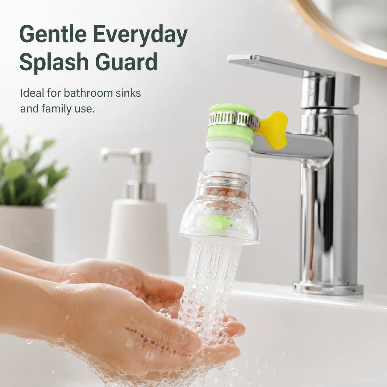 Kitchen Faucet Spray Nozzle Water Filter Anti Splash Tap Guard