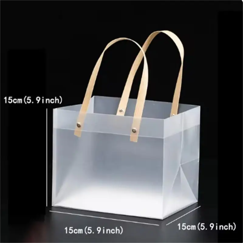 Frosted Tote Bag PVC Waterproof Transparent Eco-friendly Companion Gift Candy Bag