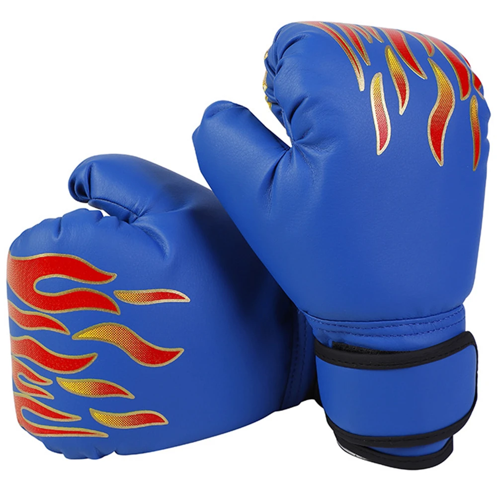 

Children's Boxing Kids Training Sparring Gloves Flame Black 6oz Durable Comfortable Portable Kickboxing Gloves For Practicing