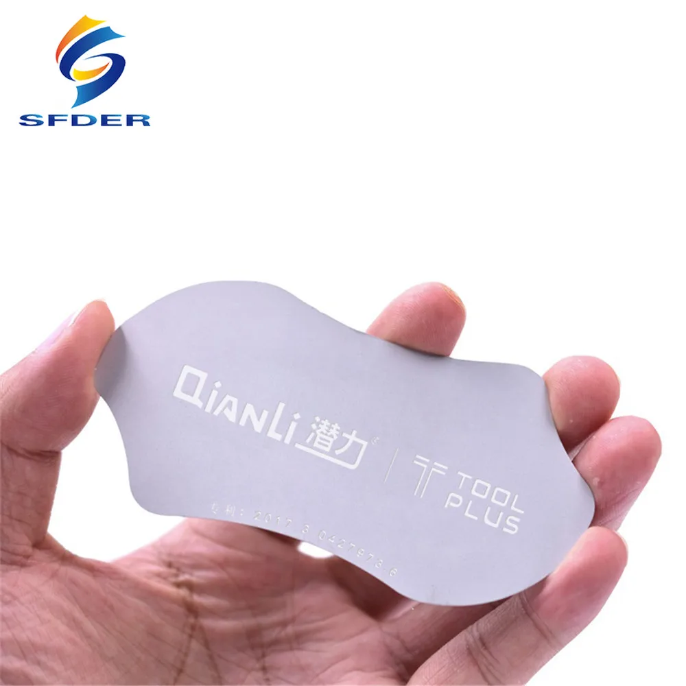 Qianli telefon komórkowy 0.1mm ekran LCD ze stali nierdzewnej Spudger otwarcie podważ karty narzędzia Ultra cienki elastyczny telefon demontaż stali