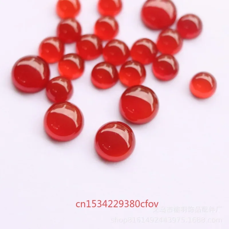 10pc Natural Red Agate 2-25mm Beads Bracelet Necklace Accessories DIY Jewellery Handmade Fashion Personality Lucky Gift