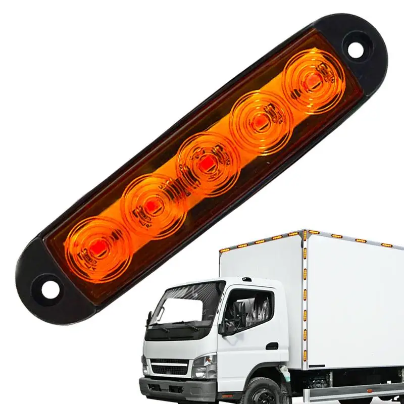 Trailer Side Marker Light Front Rear Side Marker Indicators Light For Truck Waterproof Front Rear Tail Clearance Lamp Accessorie