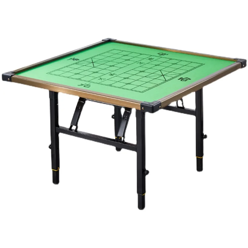 

MahPoker Table Household Folding Height-adjustable Portable Chess Table Small-sized Hand-played Mahjong Table