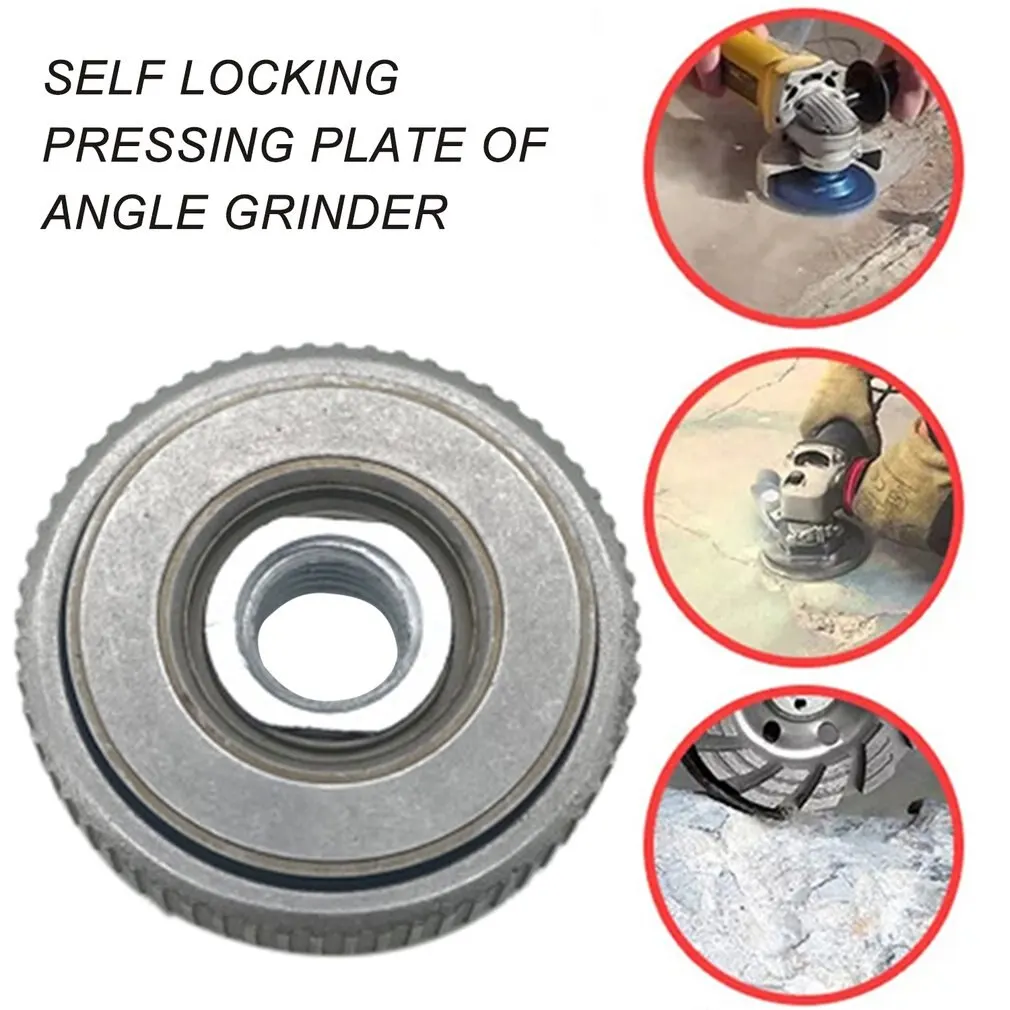 Locking Plate Chuck Quick Clamping Quick Release Nut Clamp And Device Lock Plate Chuck For M14 Angle Grinder Chuck Tools Hot