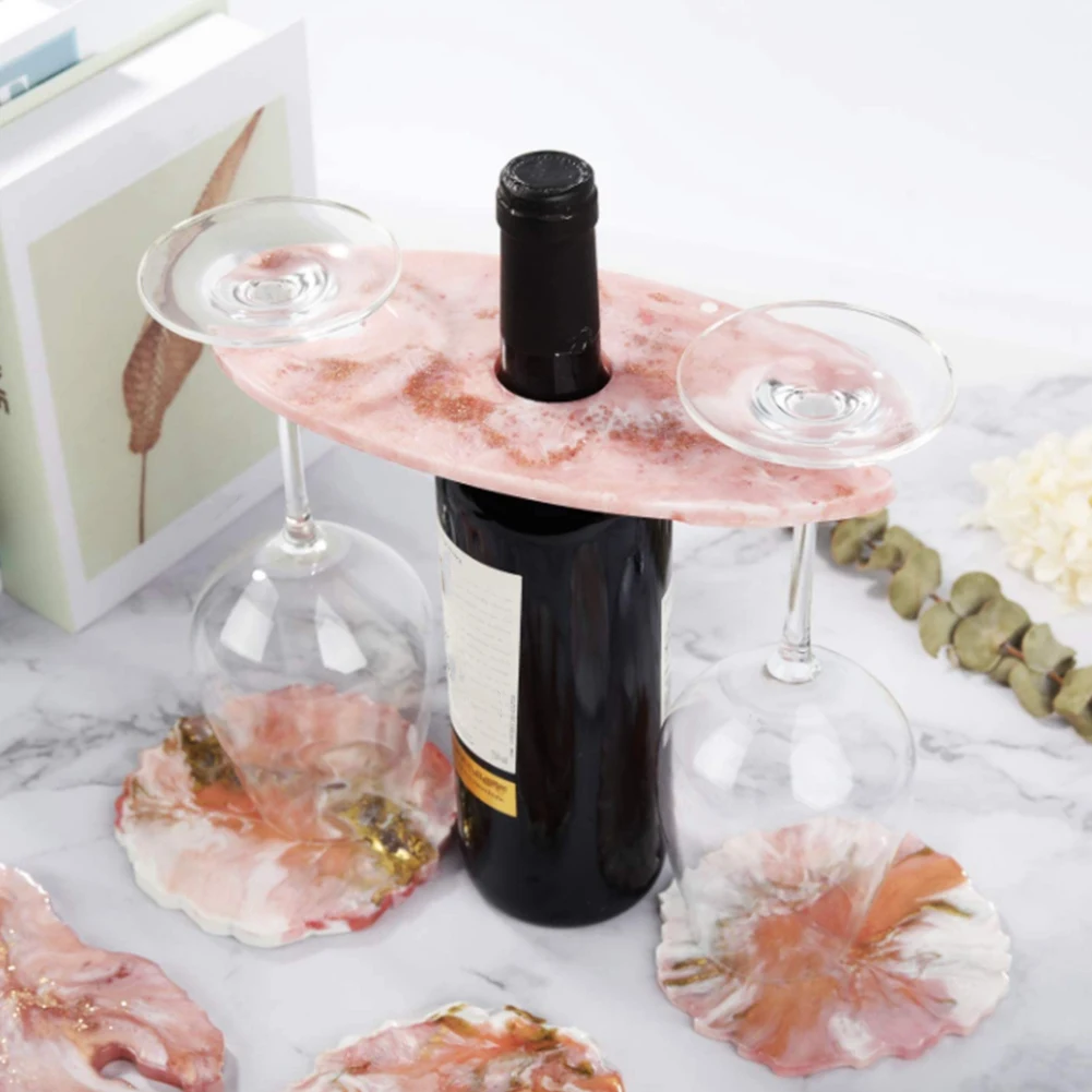 

CYL-Wine Rack Resin Mold, Silicone Wine Bottle Tube Casting Mold, Wine Glass Holder Silicone Resin Mold, Wine Bottle Holder
