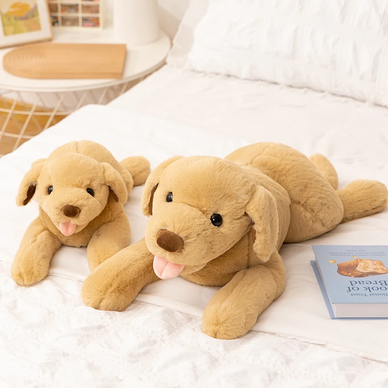Labrador Plush Toys Simulated Dog Stuffed Doll Adorably Home Decor Toys Squishy Kids Accompany Sleep Doll Kawaii Birthday Gifts