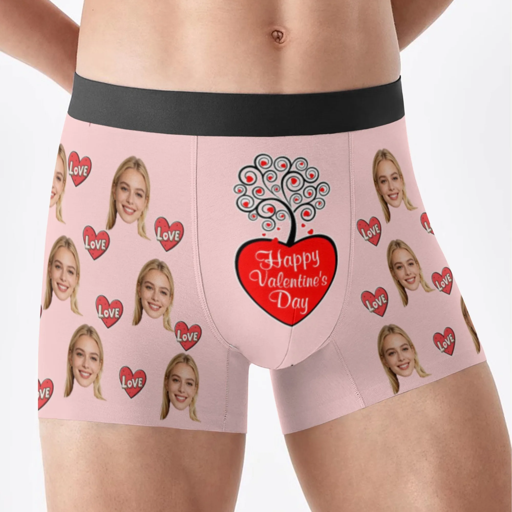 Personalized facial photo customization flat underwear customization men's Valentine's Day gift for husband gift for father