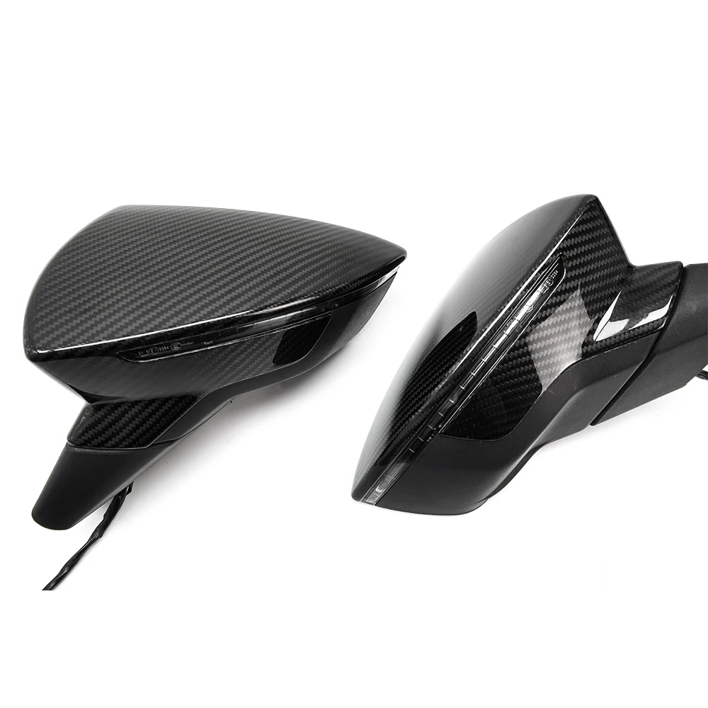 Car Mirror Cap For Seat Leon 5F MK3 2013-2020 Ibiza MK5 Arona 2017-2018 Car Side Rearview Mirror Cover Car Exterior Accessories