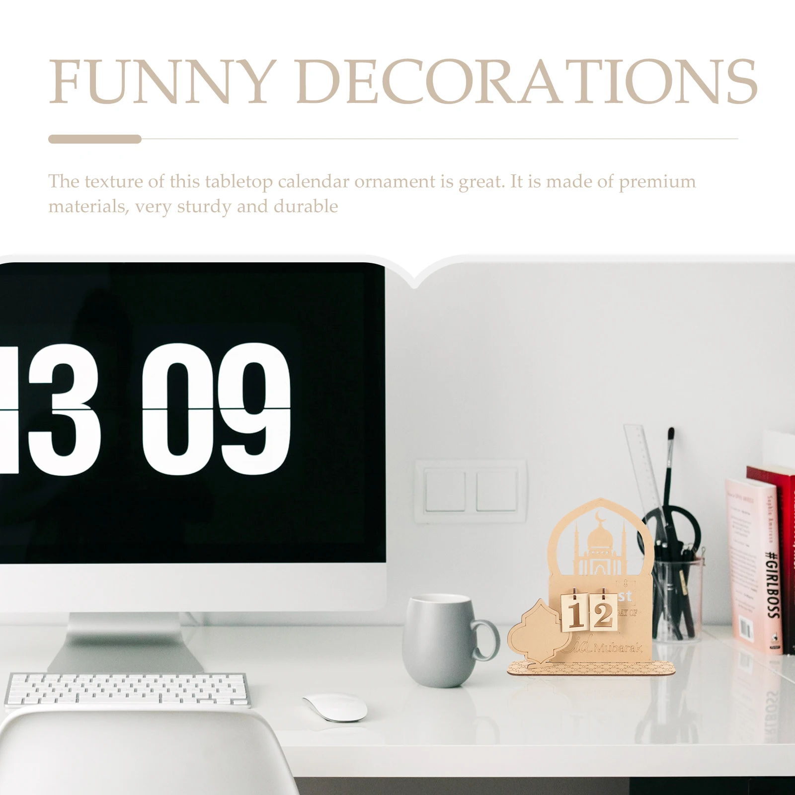 

Countdown Calendar Ornaments Wood Eid Festival Ramdan Ramadhan Ramandan Decorations