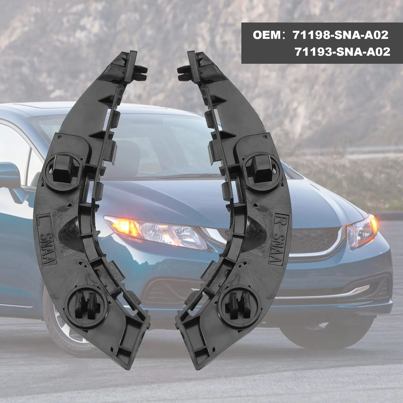 Auto Front stoßstangen halterung für Honda Civic 2006 2007 2008 2009 2010 2011 71198-sna-a02 71193-sna-a02