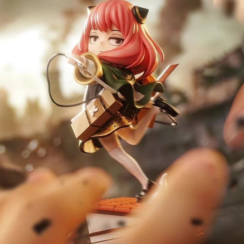 全額支払い-スパイファミリー-アニメフィギュア-コレクタブルモデル-スタチュー-アニメテーマの部屋の装飾-進撃の巨人-女性ティーンエイジャー