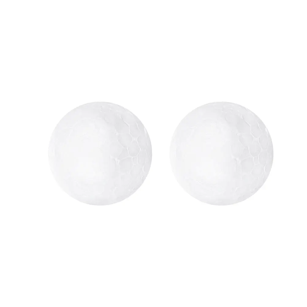 

2 pcs White Foam Balls Craft Giant DIY nament Christmas Decor Children Activities Preschool Kindergarten Home Projects