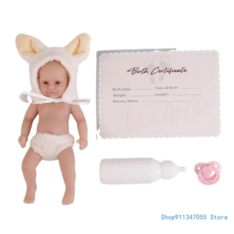 

Realistic New Born Baby Dolls Mini Small Baby Silicone Full Body Drop shipping