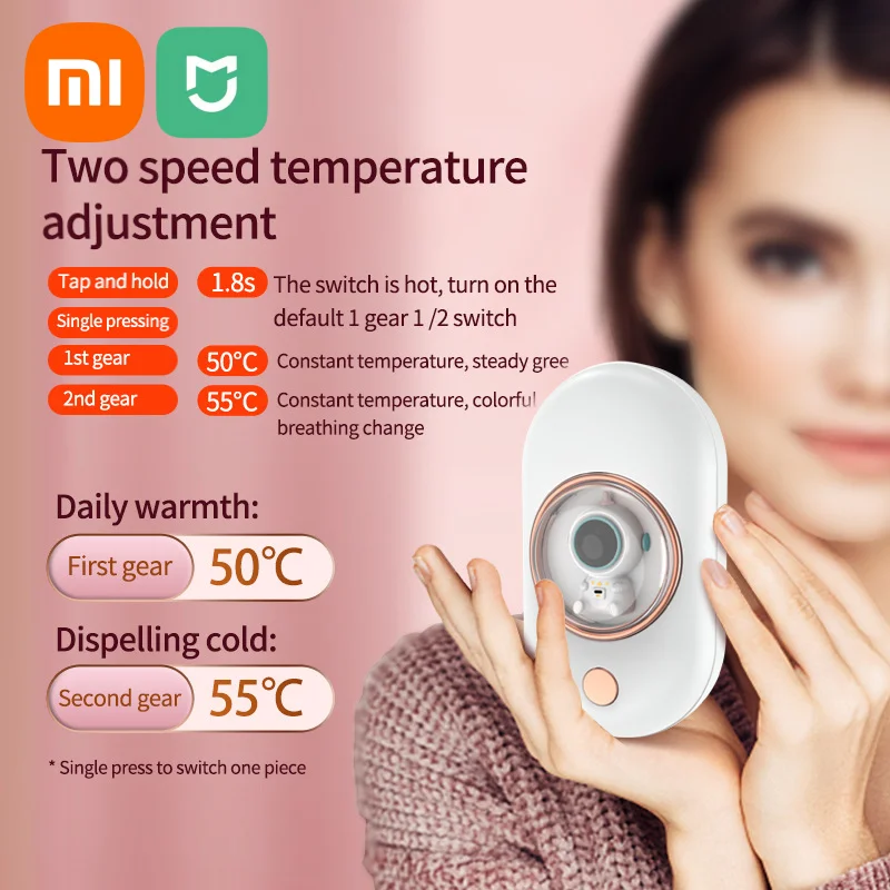 Xiaomi Hand Warmer Mini Portable Astronaut Hand Warmer Rapid Heating Constant Temperature Heating Travel Office Winter Gifts