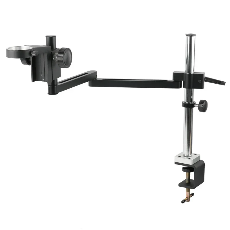 Suporte de Braçadeira Articulada Ajustável Suporte de Lente C-mount Câmera de Vídeo Trinocular Suporte para Tripé 50 mm 76 mm