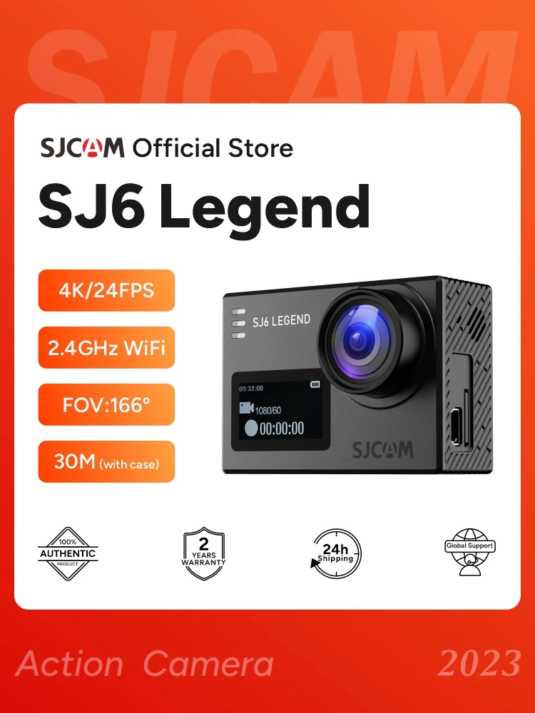 

SJCAM SJ6 Legend Action Camera with 4K action cam 30M Waterproof 2.4G WiFi 2.0" Touch Screen sports camera action bicycle helmet