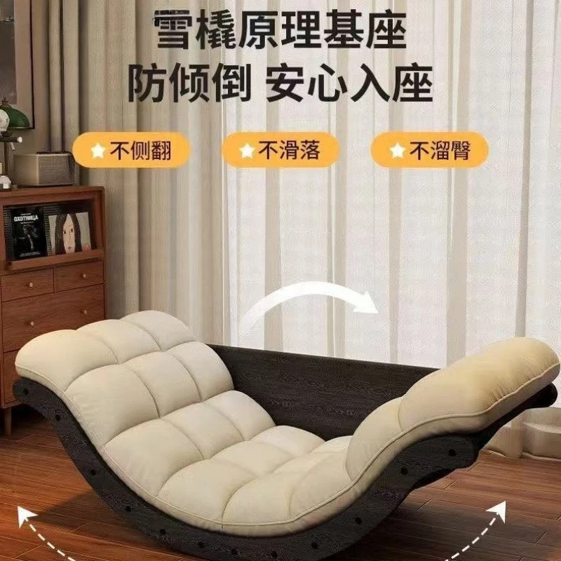 Banana boat lazy sofa rocking chair multifunctional moon rocking chair living room bedroom balcony recliner table chair bed view 6