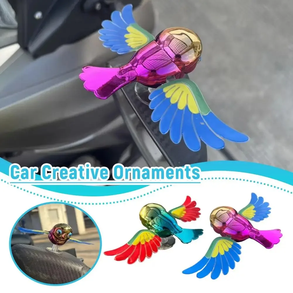 دراجة نارية الحلي الإبداعية تعمل بالرياح غير موصول تحلق الطيور زخرفة الإبداعية تحلق الطيور دراجة نارية معلقة الديكور