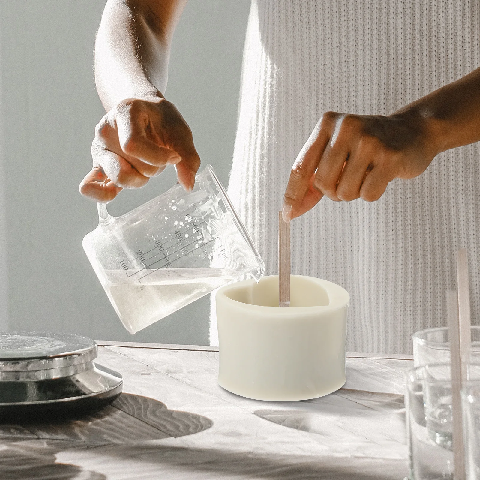 

2Pcs Silicone Heart Mold Non-Stick Soap Chocolate Candy Baking Multifunctional DIY Fondant Craft Silicone Mold