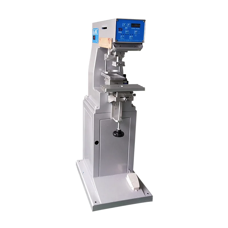 Vertical Semiautomatic Monochrome Ink Transfer Machine Nonwoven Logo Leather Rubber Plastic Pneumatic Printing Machine
