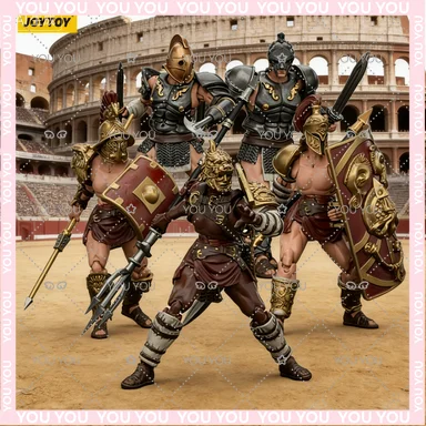 

Adults 18 Plus [IN STOCK]JOYTOY Strife 1/18 Military Action Figure NEW Roman Gladiator 5PCS Anime Figures Toys Model