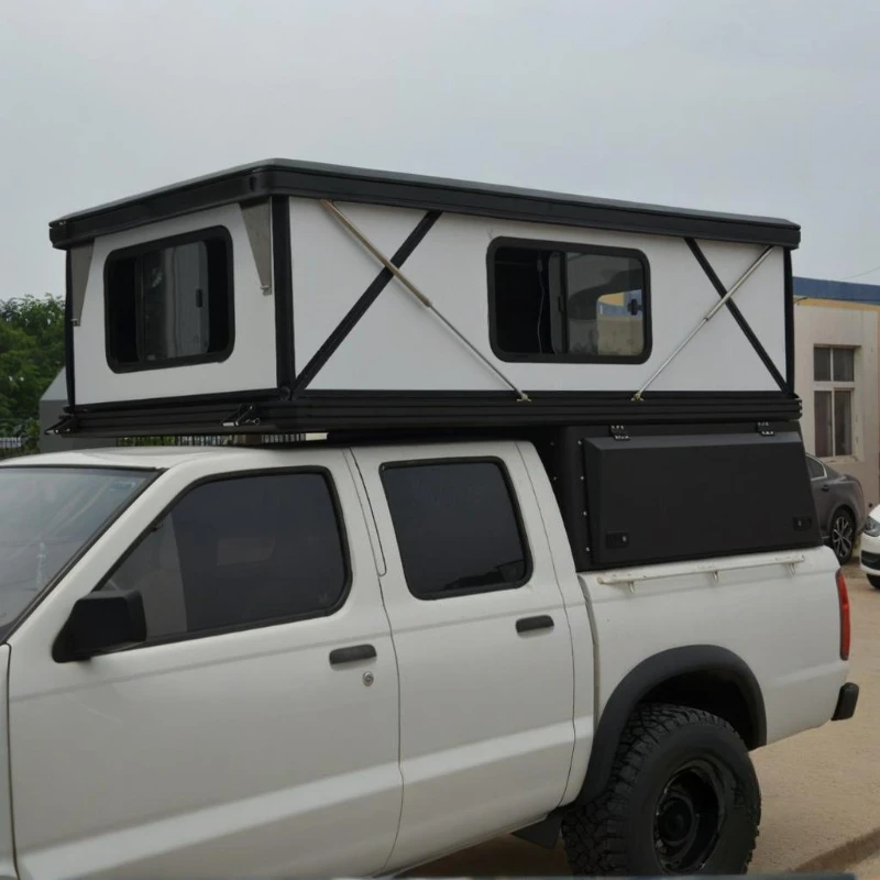 RV pickup, half a box, piggyback, off-road RV, hard ceiling RV, small RV travel, essential outdoor sports