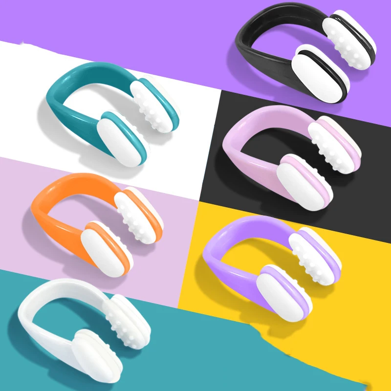 

10 шт., зажим для носа для плавания для взрослых и детей, зажим для носа с защитой от удушья, противоскользящий зажим для носа для плавания, новинка 2023 года