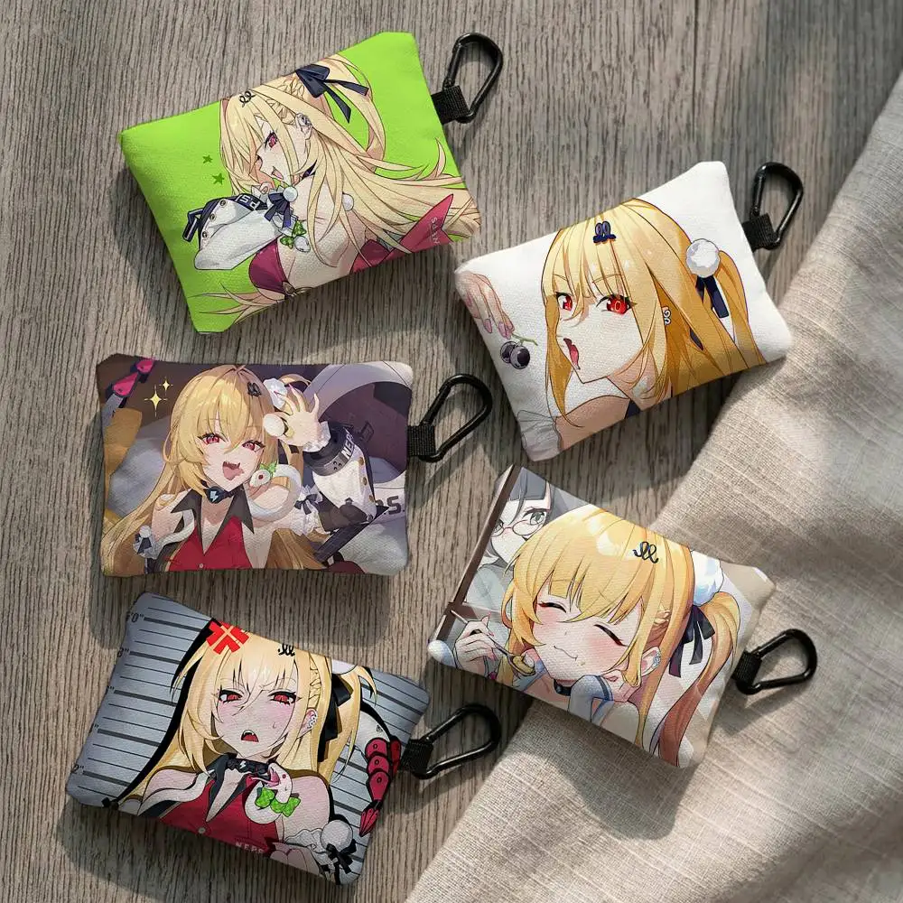 Game Zenless Zone Zero Cissia Everyday Oxford Cloth Zipper Coin Purse - Lightweight Card Holder & Hanging Key Pouch