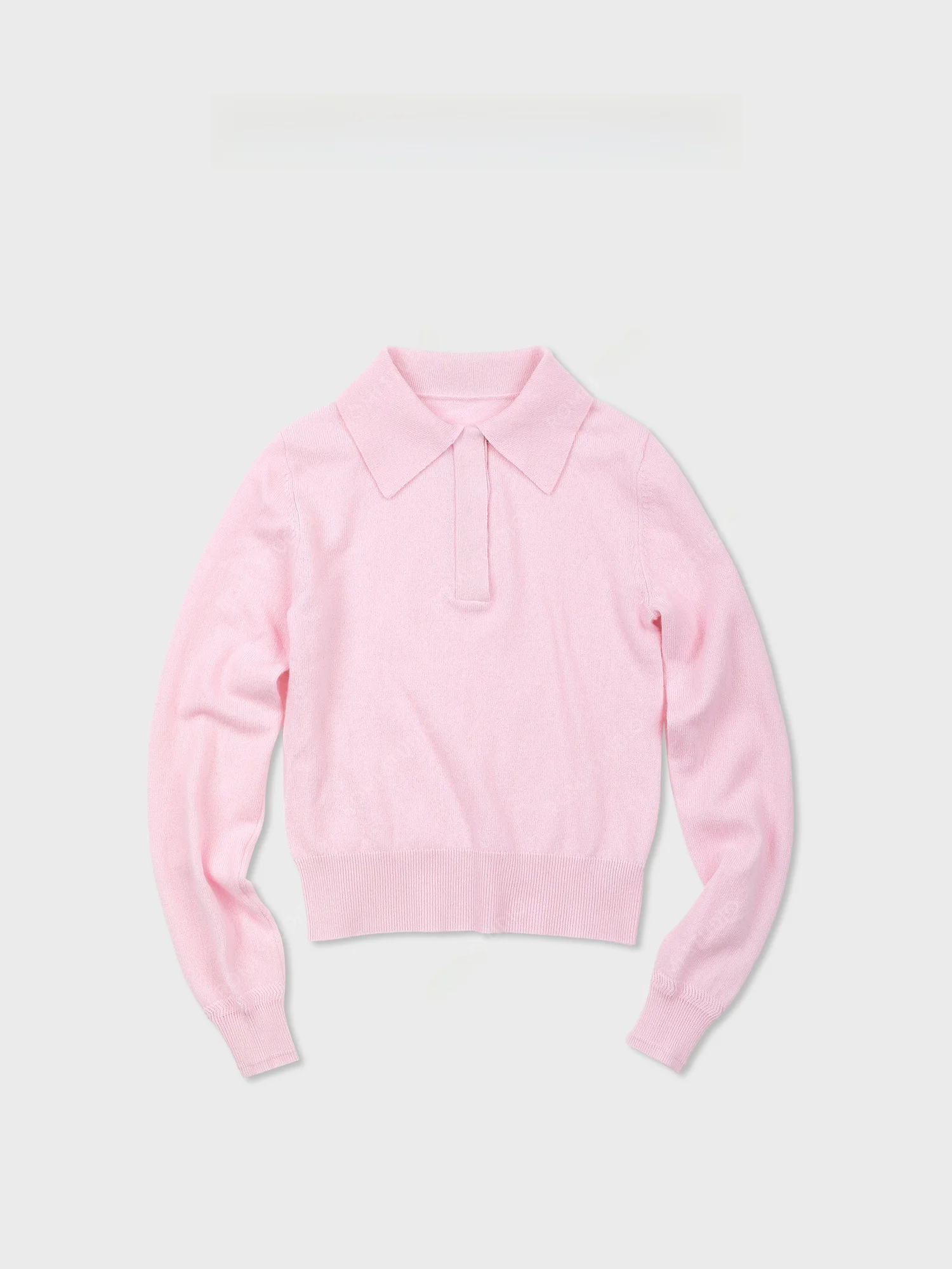 Romi Studio Australian Wool High Elastici Pink  Ne f Buttoned Sweater Women's Knittedwear Spring 2026