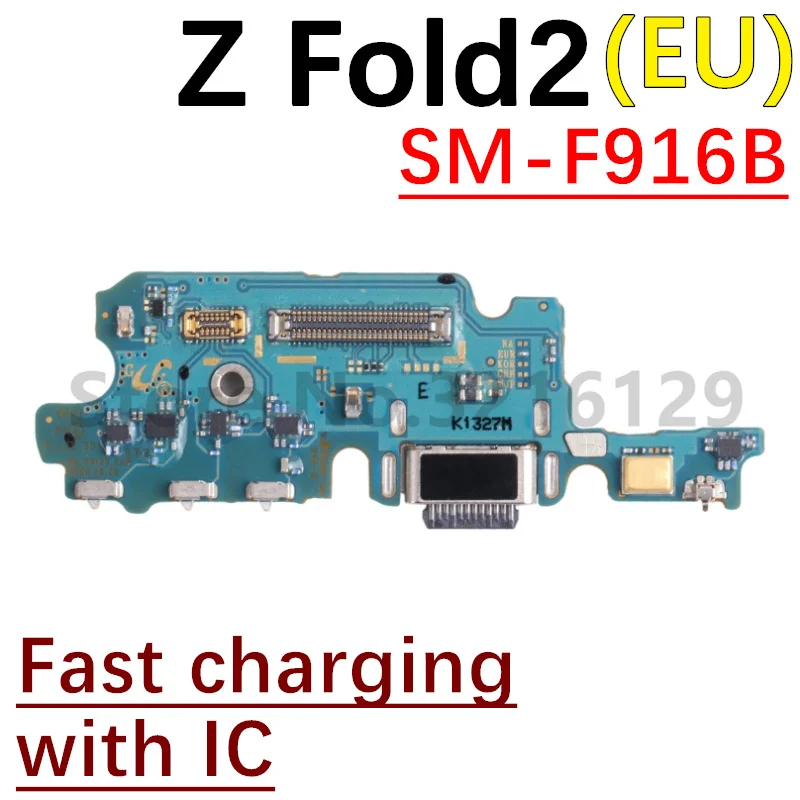 USB Charging Port Dock Charger Plug Connector Board Flex Cable With MIC For Samsung Galaxy Z Fold Fold2 Fold3 Fold4 Fold5 5G