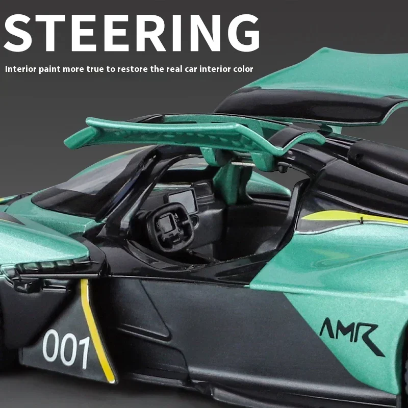 Valkyrie-modelo de coche de súper aleación 1:32, sonido y luz, juguete coleccionable para niños, regalo de cumpleaños, accesorios de moda