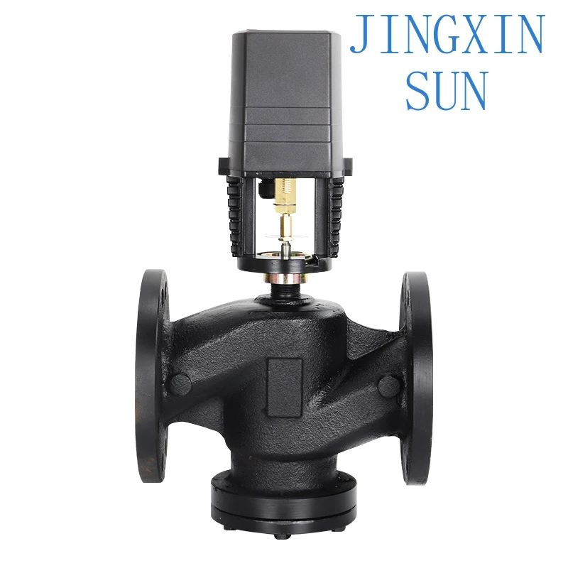 Proportional Integral Electric Two-Way Valve for Central Air Conditioning Steam HVAC System Double Flow Control Valve VB7200
