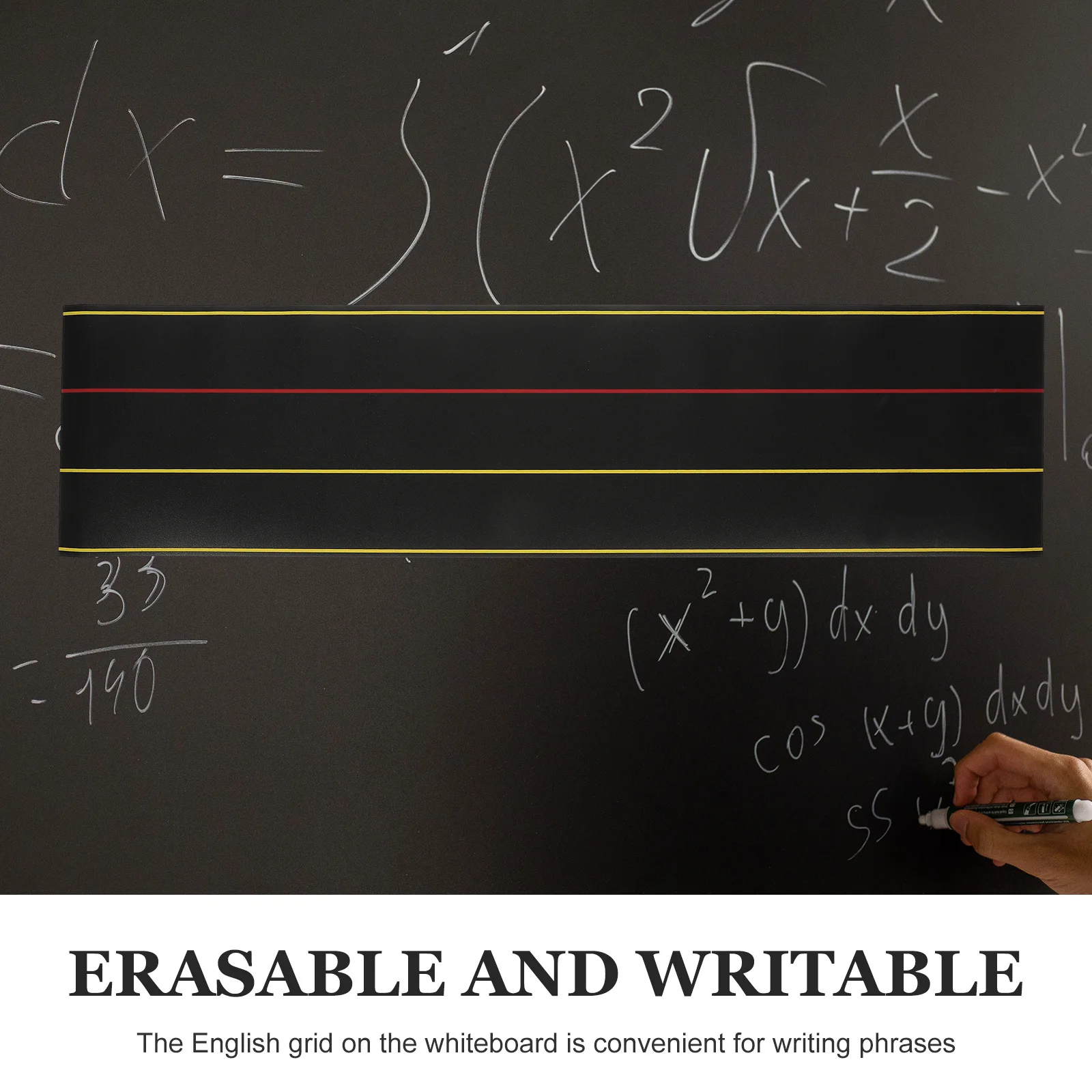 Magnetic Sentence Strips Large Size Reusable Dry Erase Strip for Whiteboard Classroom Handwriting Writing Drawing Magnetic