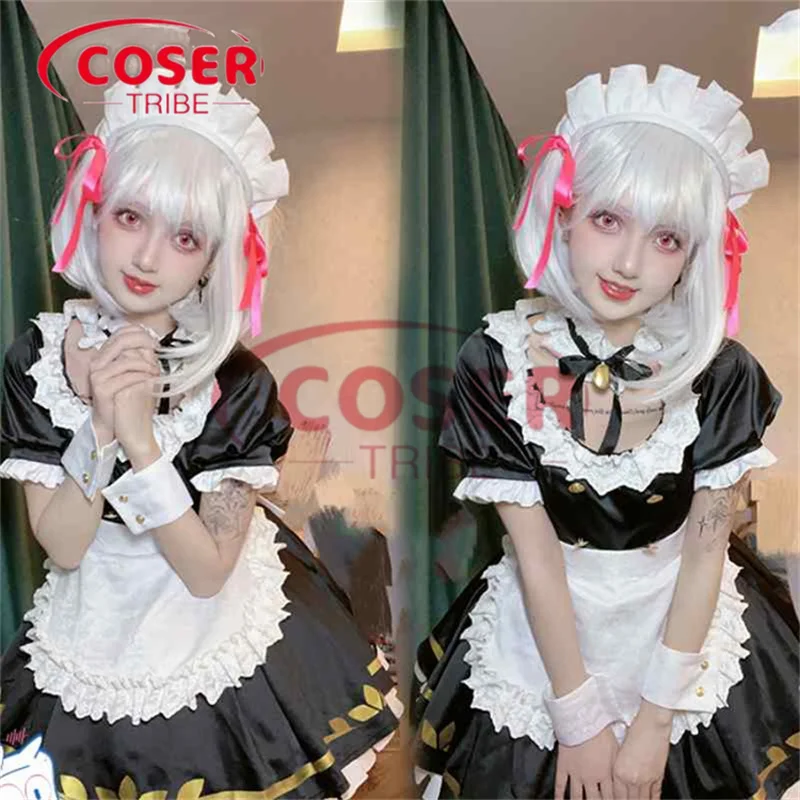 

COSER TRIBE Аниме игра Fate Kama горничная одежда для выступления карнавал фотокостюм полный комплект