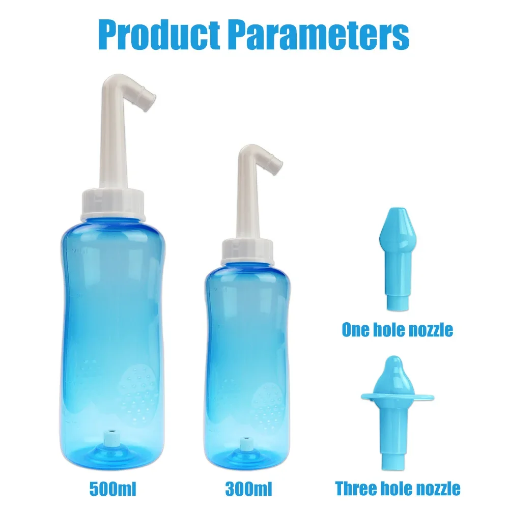 Nose Wash Cleaner Nasal Irrigator Rinse Bottle Nose Protector Avoid Allergic Rhinitis Adults Children Neti Pot 300ML or 500ML