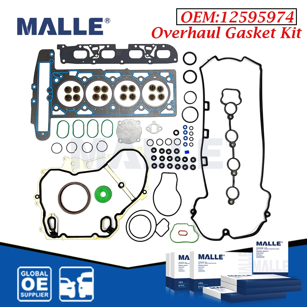 Engine Full Gasket Repair Set For Buick New Regal Lacrosse 2.0 2.4 Malibu Chevrolet Captiva GL8 2.4 LTD Car Accessories 12595974