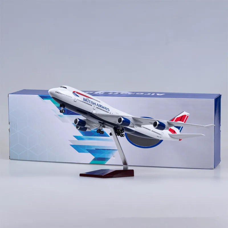 

50.5CM 1:160 Scale Model Western Europe Airplane Airbus A380 BRITISH Airline Diecast Resin Aircraft Collection Display Toy Gifts