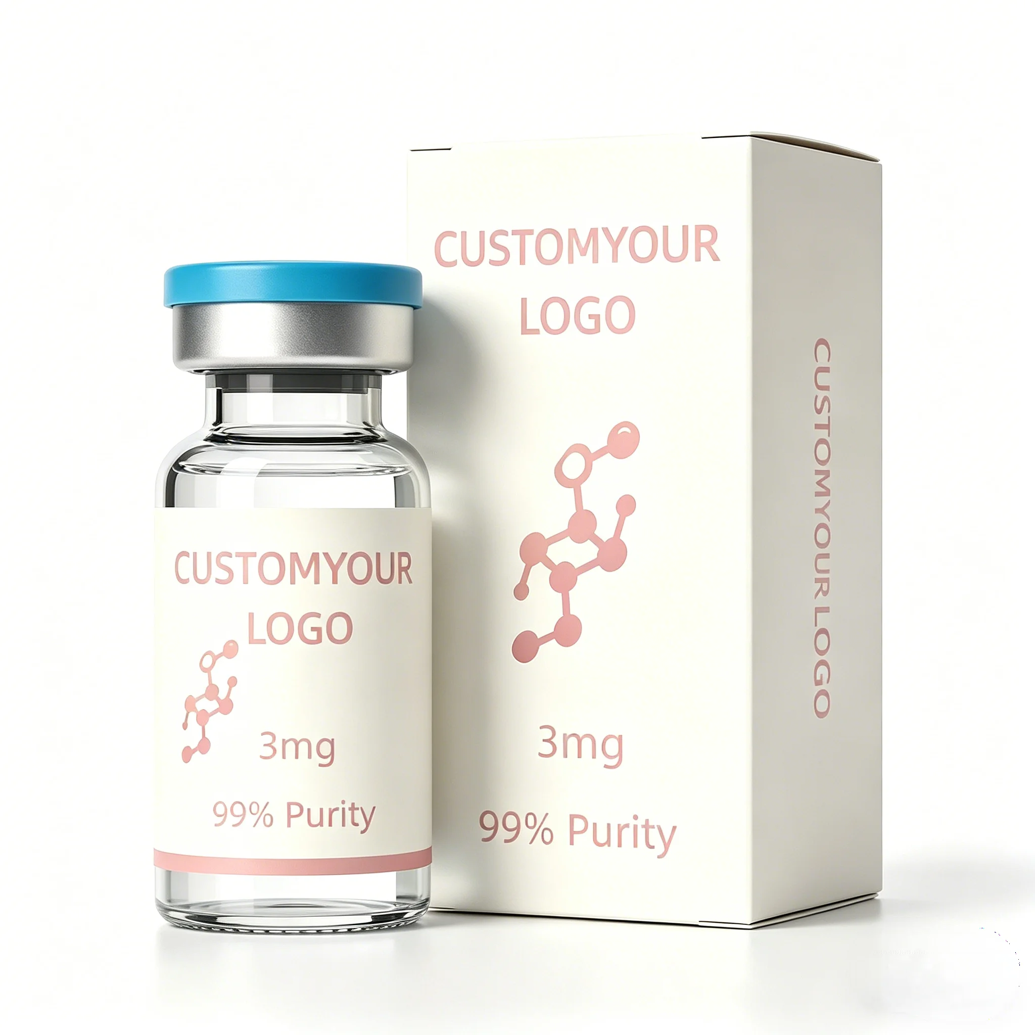 Custom Moisture-Proof Glass Vial Stickers & Boxes 3ml 10ml, Strong Labels for Skin Care Products