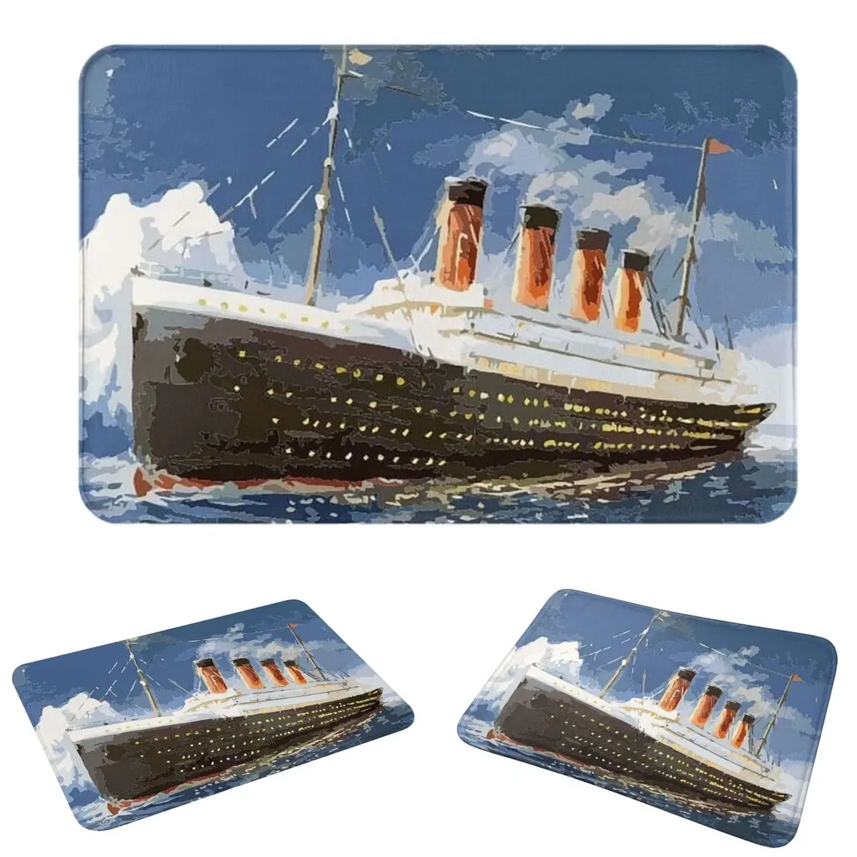 The Most Popular Ship Of All Times, Titanic. Non-slip Doormat Floor Mat Absorbent Mat Carpet Rug for Kitchen Entrance Home